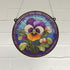 Pansy Stained Glass Effect Suncatcher